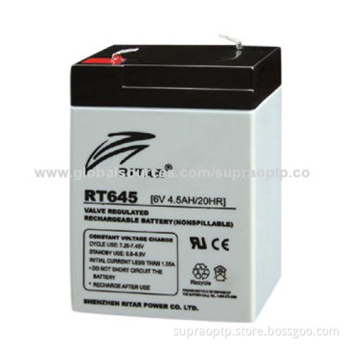 Maintenance-free Sealed Lead-acid Battery with 6V Voltage and 45Ah Capacity